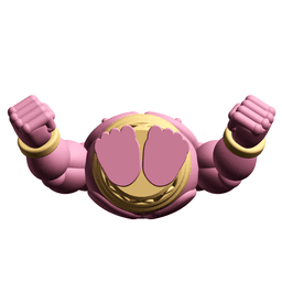 Gashapon Gang Big Softee Figure – Muscular Ice Cream Cone Capsule Toy 3d model