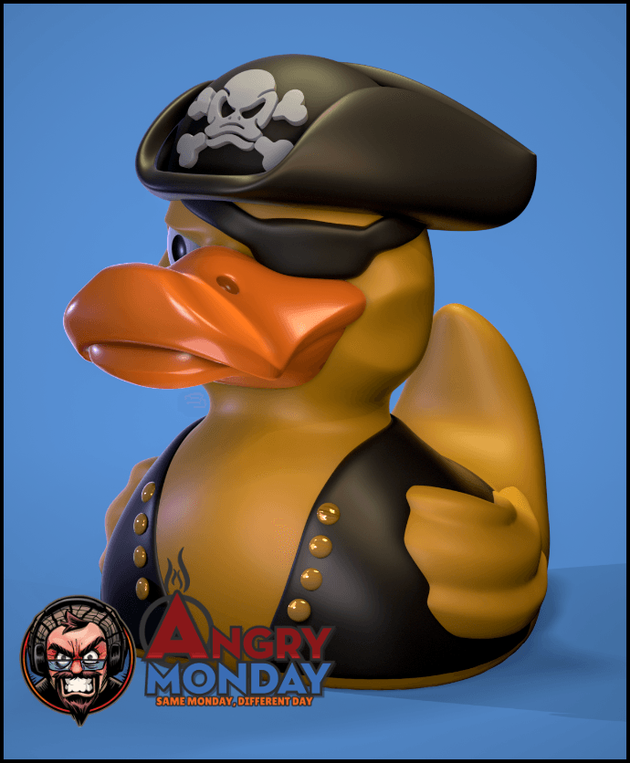 Pirate Duck 3d model