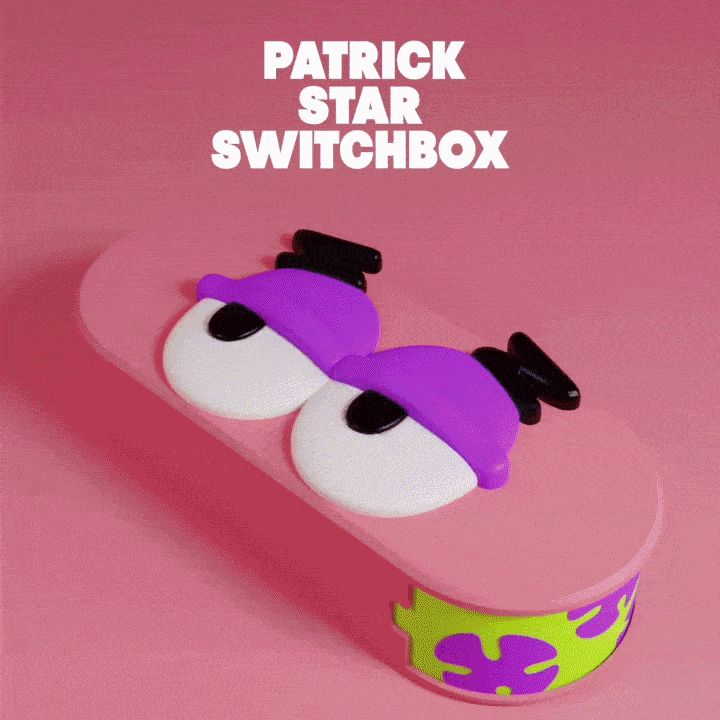 PATRICK STAR SWITCH BOX EYEGLASSES AND JEWELRY BOXES 3d model