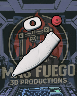 Gundam Wing Detonator (Self Destruct) - Clickies - Fidget Clicker 3d model
