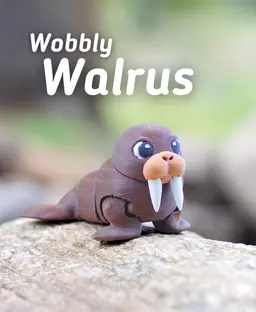 Wobbly Walrus - Articulated Fidget Walrus 3d model