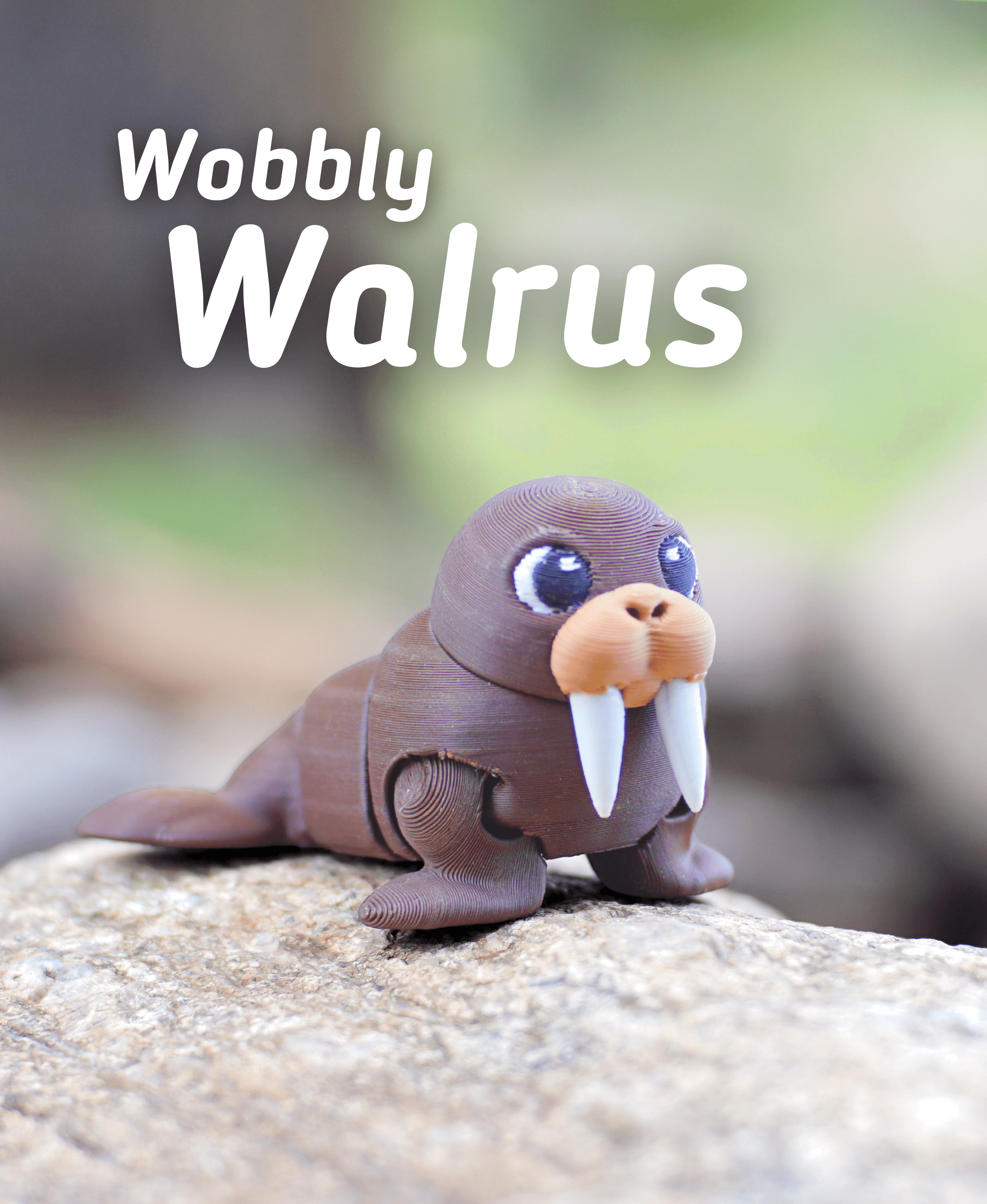 Wobbly Walrus - Articulated Fidget Walrus 3d model