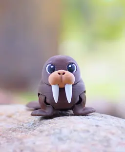 Wobbly Walrus - Articulated Fidget Walrus 3d model