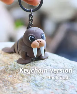 Wobbly Walrus - Articulated Fidget Walrus 3d model