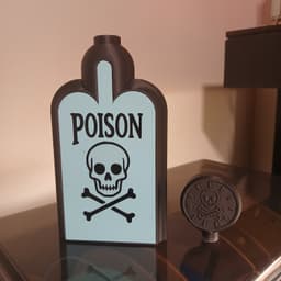 Halloween Poison Bottle – Gothic Apothecary Edition 3d model