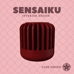 75. Cylinder V42 Custom Vase Design - Ikebana Home Decoration 3d model