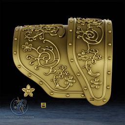 Demon Shoulder 2 3D Printer File STL 3d model