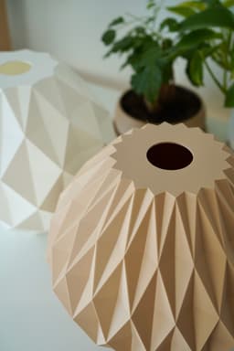 ORIGAMI – Geometric Minimalist E27 Pendant Lampshades 3d model