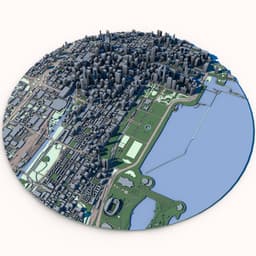 Chicago Cityscape 3D Model – Windy City Skyline – Illinois Architecture & Lake Michigan 3d model