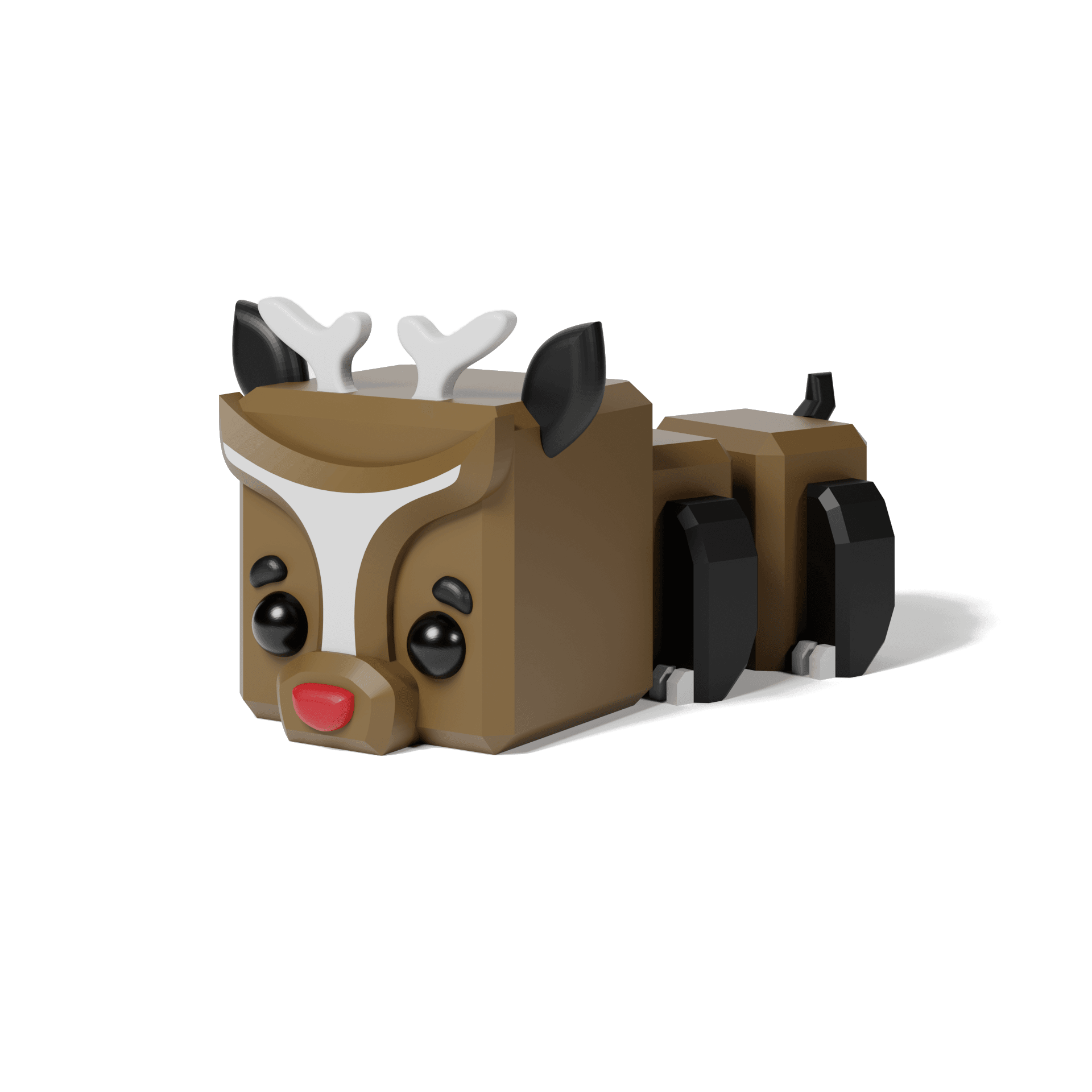Cute, Flexi Reindeer 3d model