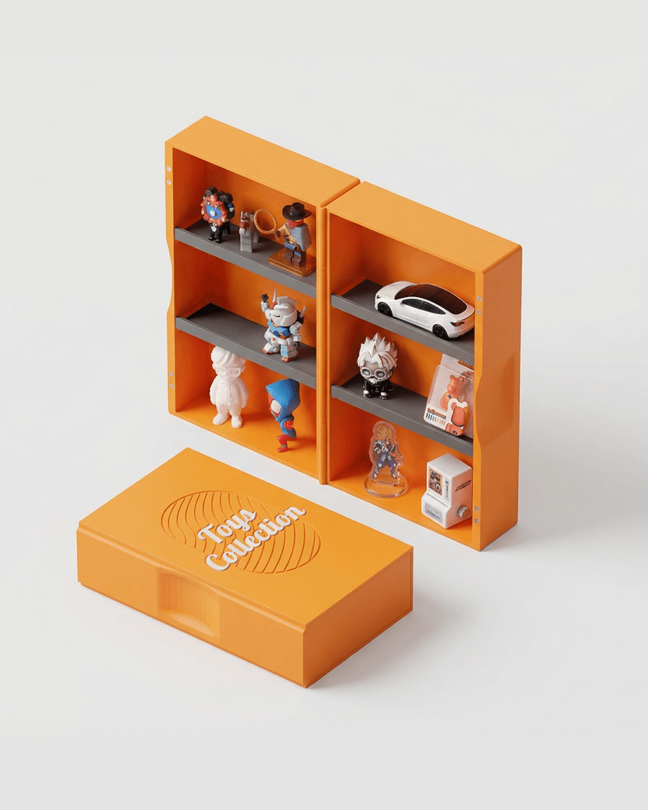 20260105 - Multiple stack foldable toy shelf.stl 3d model