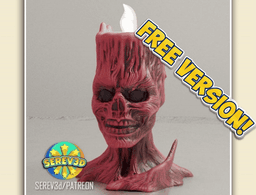 Vecna Skull - Dice & Candle Holder - FREE 3D Print STL/3MF 3d model