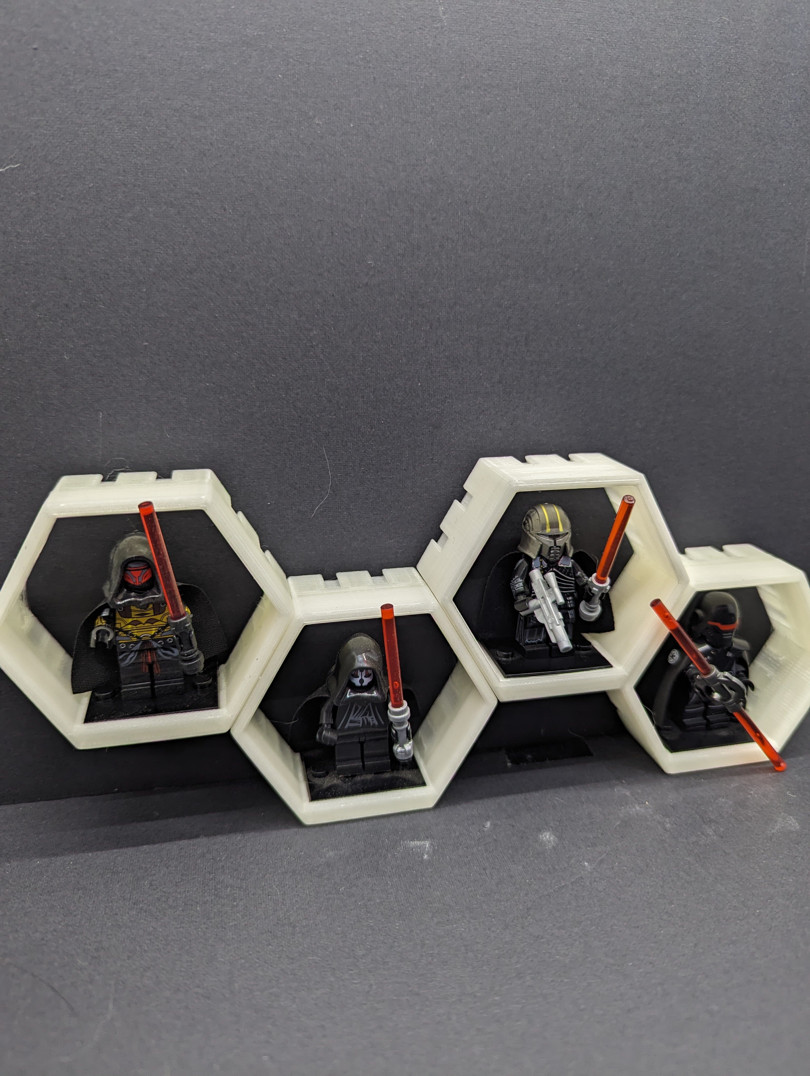 Hex Lego Shelf Display - Starter Pack 3d model