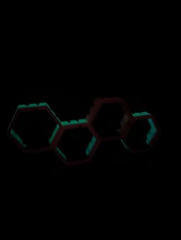 Hex Lego Shelf Display - Starter Pack 3d model
