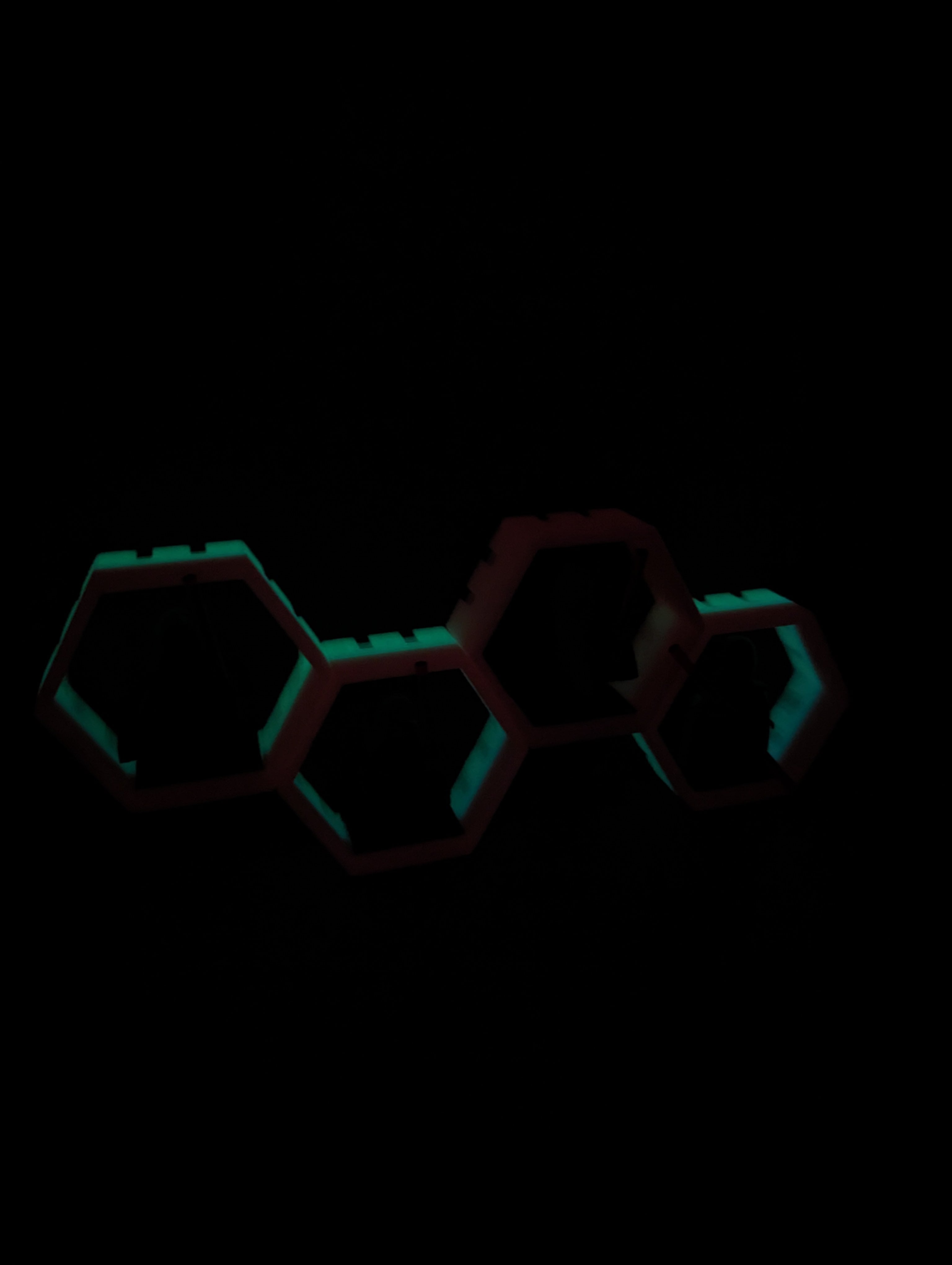 Hex Lego Shelf Display - Starter Pack 3d model