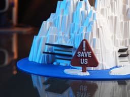 Glacier Desk Organizer – LIMITED TIME FREE (Premium 3D Print) 3d model
