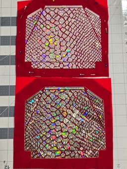 Magnetic closure textile clutch 3d model