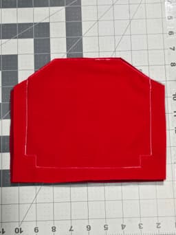 Magnetic closure textile clutch 3d model