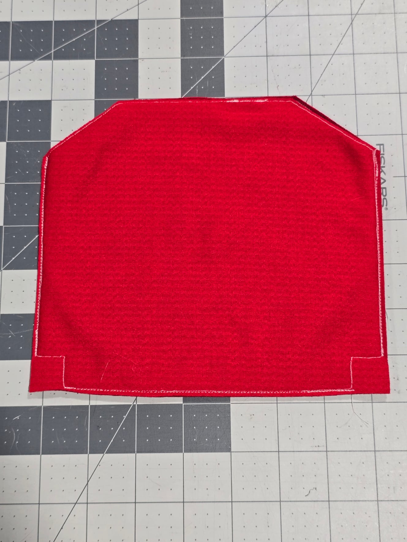 Magnetic closure textile clutch 3d model