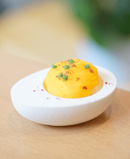 Ludo Deviled Egg clicker - Egg Fidget Clicker - 3d Printed Ludo Fidget toy 3d model