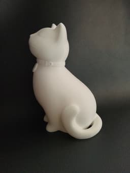 Re-Usable White Cat Piggybank 3d model