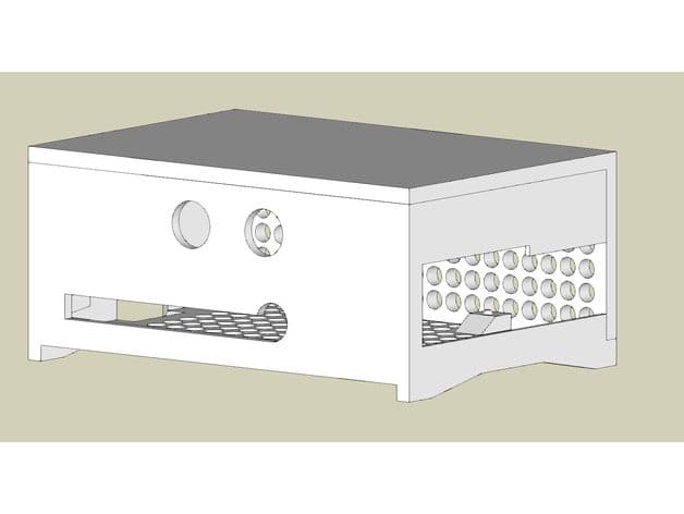Raspberry Pi 4 Case hifiberry included 3d model