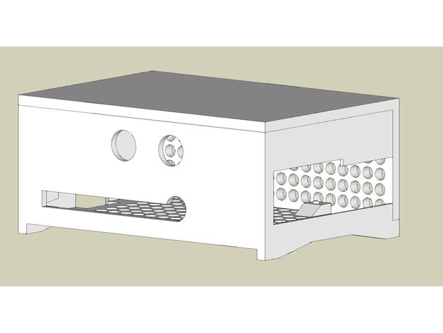 Raspberry Pi 4 Case hifiberry included 3d model