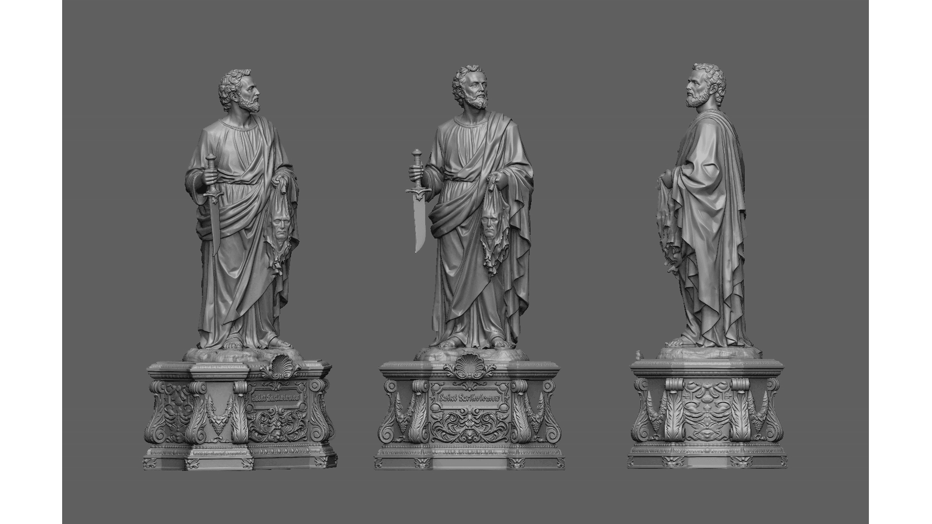 Saint Bartholomew 3D Scanning STL Printable 3d model