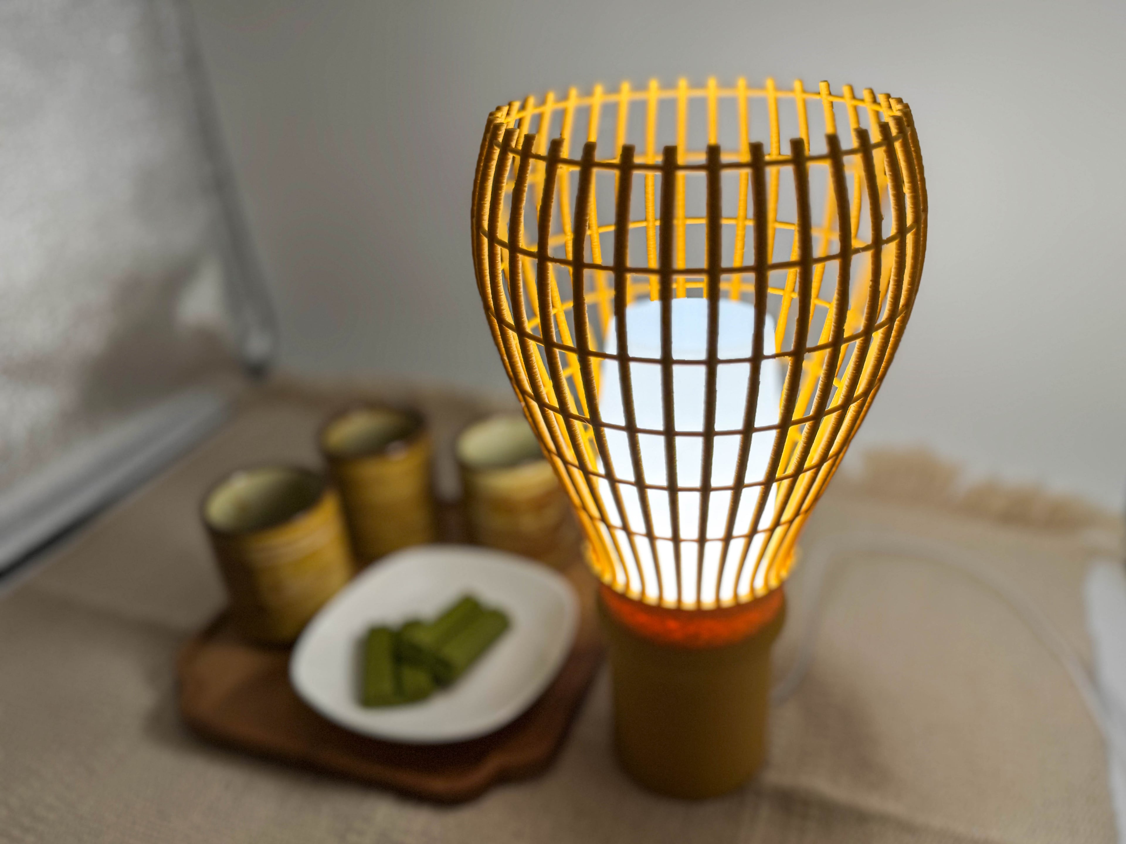 Matcha Whisk LED Lamp (E14 Cord Compatible) 3d model