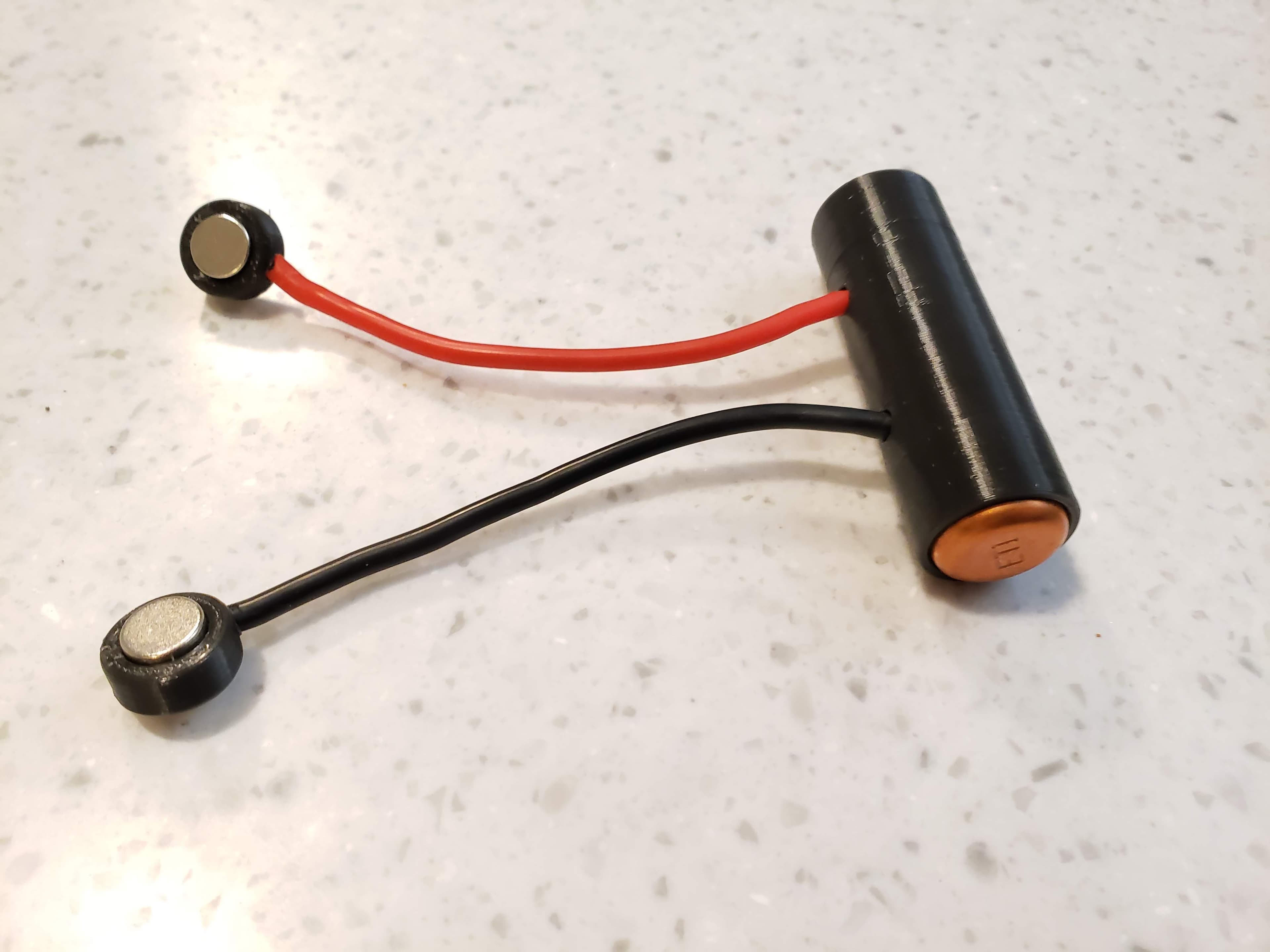 Dummy 18650 Magnetic Battery Charger Adapter 3d model