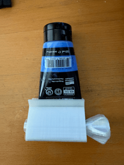 Nice: simple and effective. Perfect for squeezing paint tubes, which are slightly larger than toothpaste, used it many times since I printed it. Thanks for sharing! 3d model