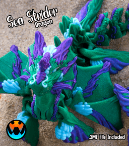 Sea Strider Dragon 3d model