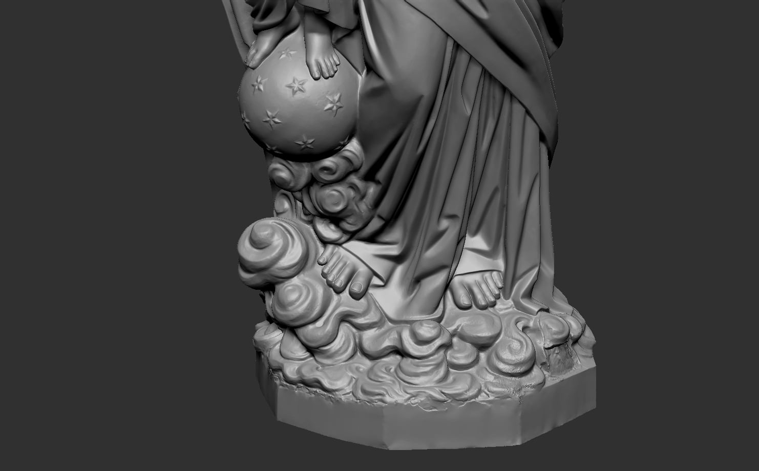 Our Lady and Child Scanning STL Printable 3d model