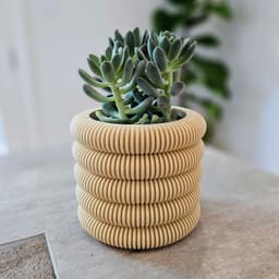Coins Planter with Hidden Drip Tray 3d model