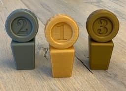 Wheel Trophy for (Slot) Car 3d model