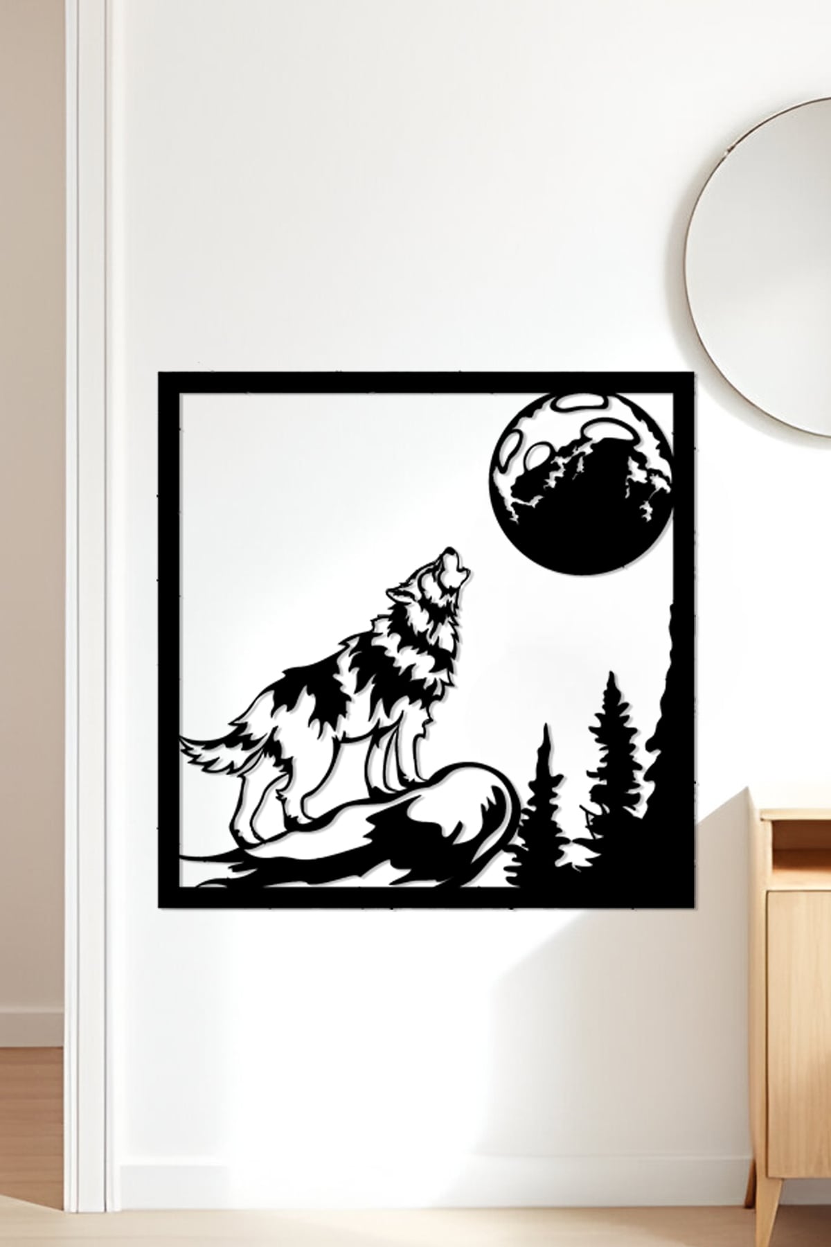Wolf Wall Art, Wall Decor, Home Decor 3d model