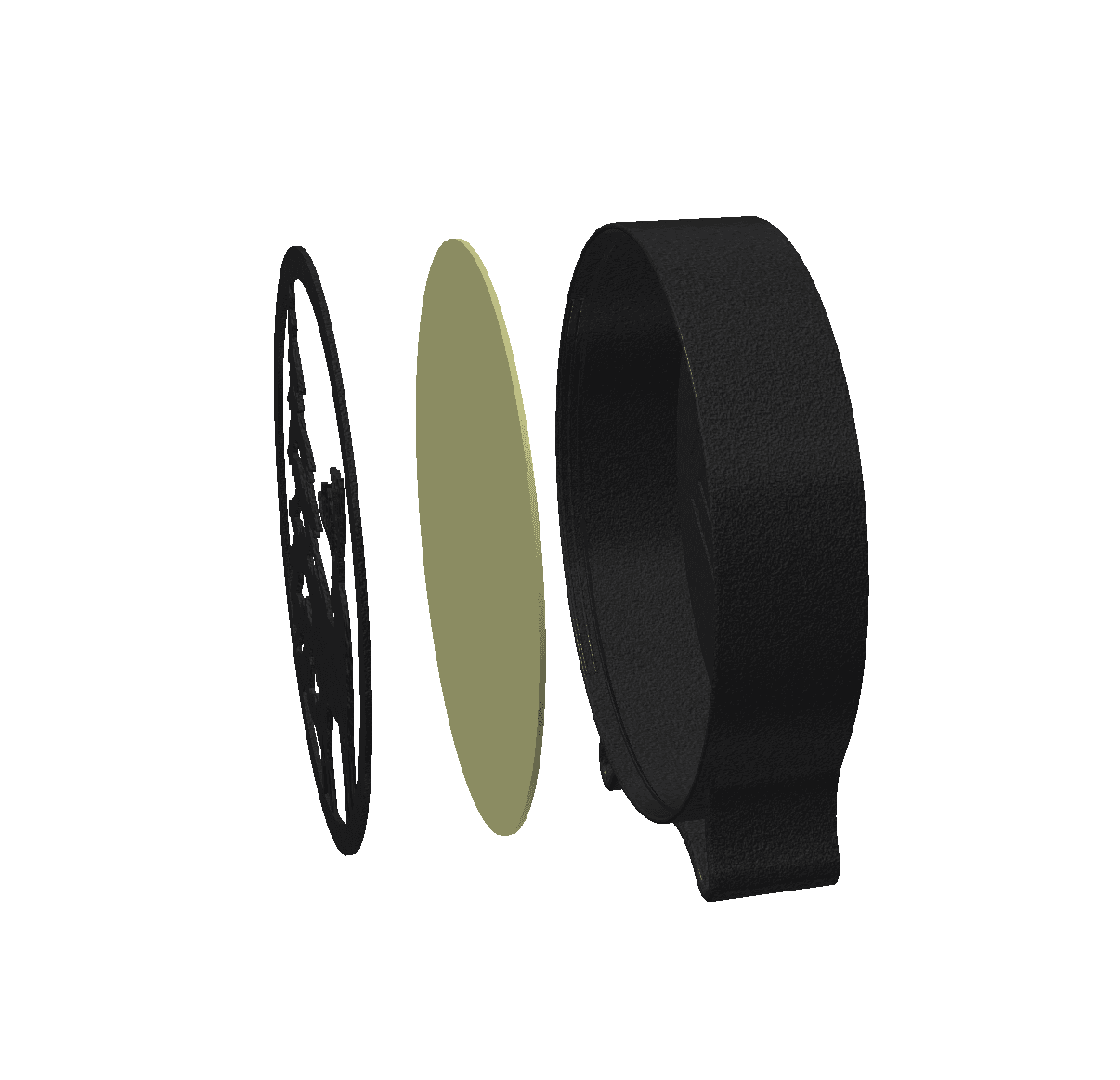 ROUND LED LAMP 3d model