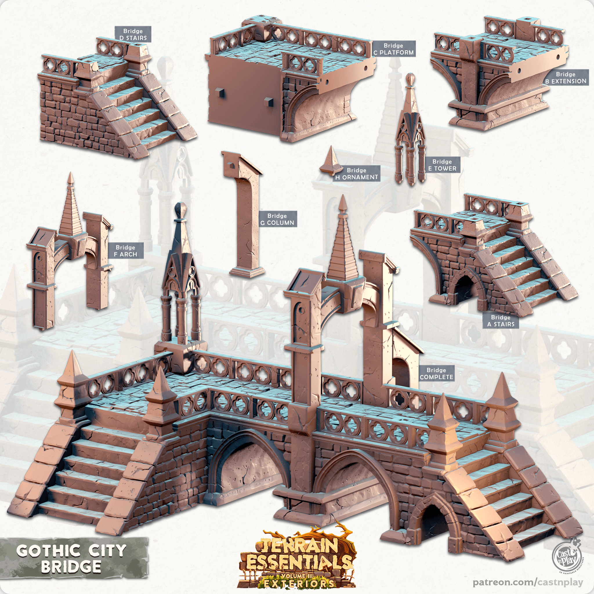 Gothic City Set (Pre 3d model