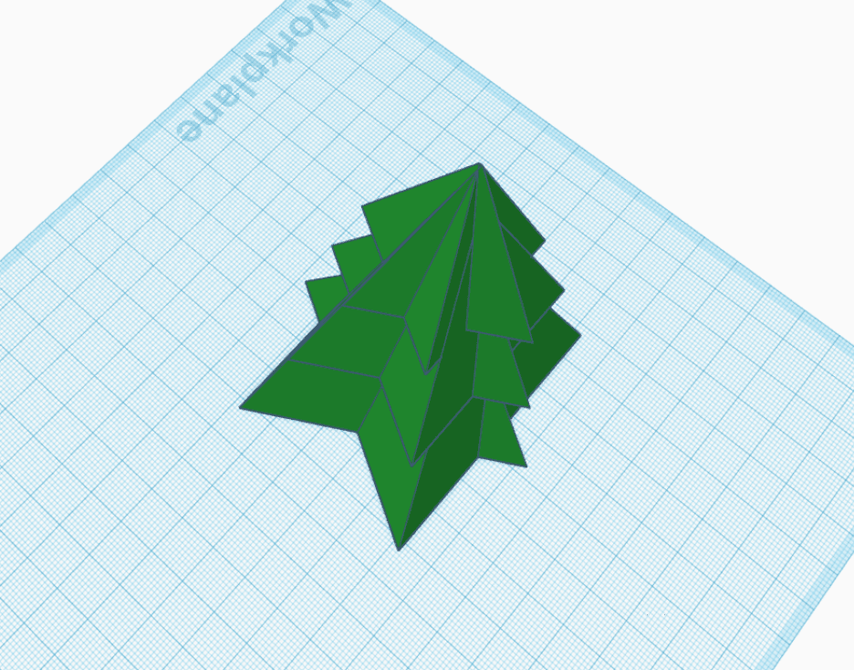 low poly christmas tree.stl 3d model