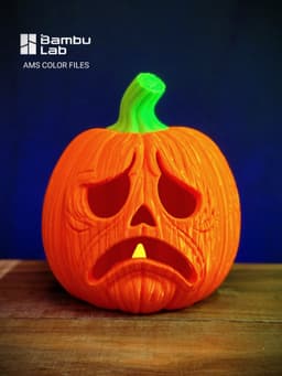 The Worried Wooden Pumpkin - tea light -Optimize for support free printing. 3d model
