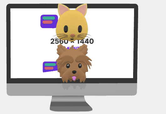 3D INTERNET CAT & DOG 3d model