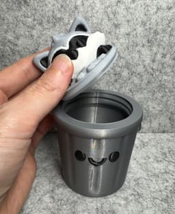 Raccoon Trash Stash Container 3d model