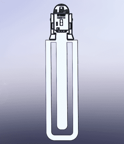 StarWars Bookmark R2-D2 3d model