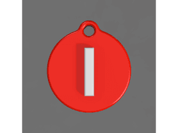 A-Z Initial Keychains 3d model