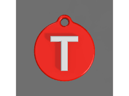 A-Z Initial Keychains 3d model