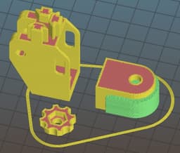Belt tensioner/idlers mount 3d model