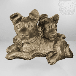 German shepherd baby 3d model