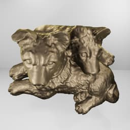 German shepherd baby 3d model