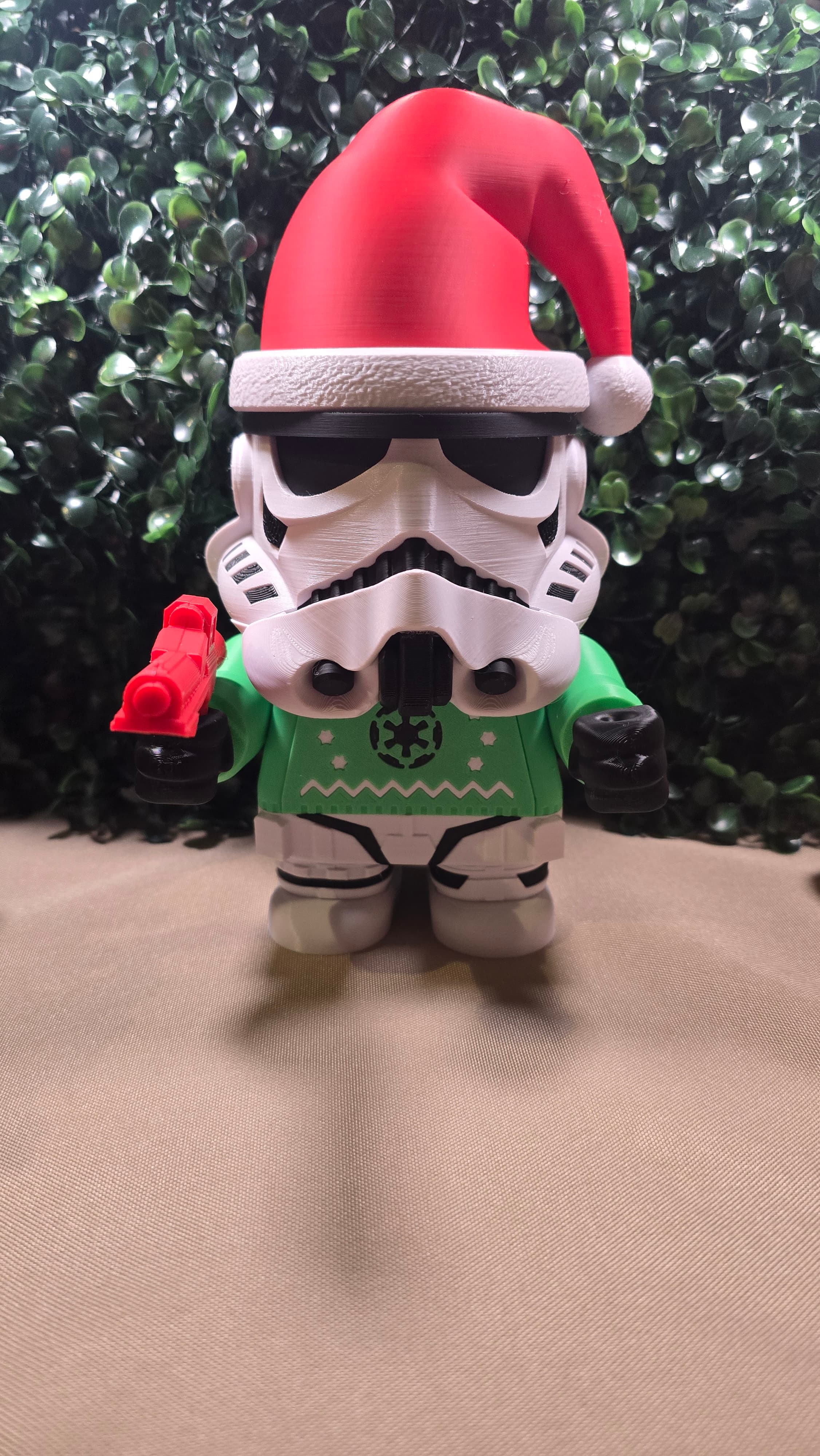Pew Pew - not missing his holiday cheer