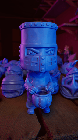 Li'l Black Knight - #MASKtober - Monty Python Classic Film Fanart Collectible 3d model